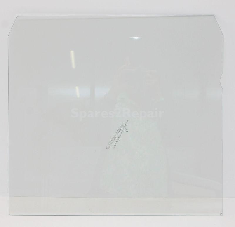 Oven outer Door - 5613093128 Front Glass White Voss 592x501 [Electrolux Aeg]