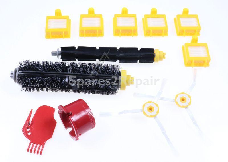 Sqoon Vacuum Cleaners accessories - Filter (6) Brushes (2) Rollers + Accessory Set For Roomba 700 Series