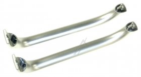 Compatible Fridge Door Handles - Door Handle Kit (x2) Silver Alt For 369551