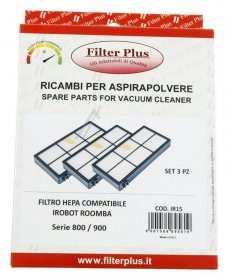 Filter Plus Vacuum Cleaner Filter - Hepa Filter 3 Pcs Alt For Roomba 800 - 900