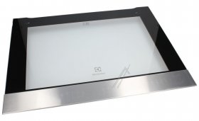 Oven outer Door - 140037379140 Front Glass Inox Electrolux 59 [Electrolux Aeg]