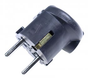 Bachmann Plug - Protective Earthing Contact Angled Plug, Black, Mountable