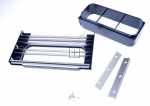 Naber Extractor Hose - Sockel-luftungsgitter Flow Luftungsgitter, Edelstahlfarbig, B 150 Mm, L 297 Mm - Compair Prime Flow