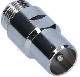 Fuba Coax Plug/f-socket - Ovz 070 Hq Adapter, Coaxial Plug- F-socket