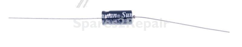 Suntan Axial Electrolytic 85 Degrees - 47uf-25v Elco Axial 6,3x13mm
