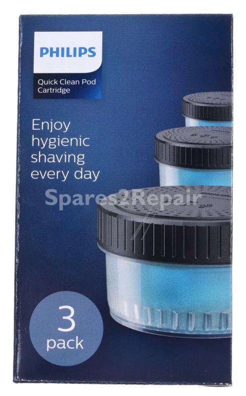 Philips Shaver Accessories - 880001350010 Cc13-50 Quick Clean Pod Cartridge 3 Pack
