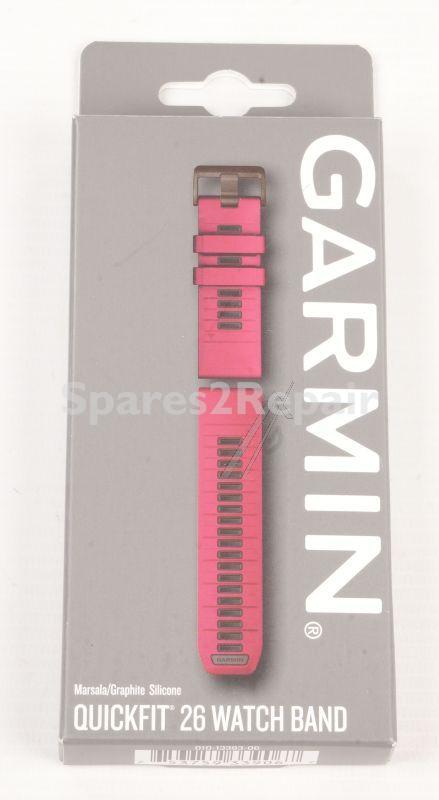 Garmin Wristbands For Smartwatch - 010-13393-06 Garmin Quickfit Wristband 26mm Silicone Marsala-graphite