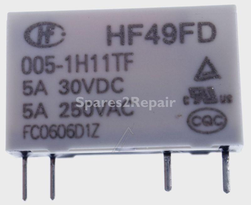 Hongfa Pcb Relay To 6v - 5vdc 5a-250vac Relais 1 Schliesser - HF49FD/005-1H11TF