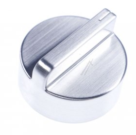 Button - C00441707 481010563911 Knob Brushed Nickel [Whirlpool Indesit]