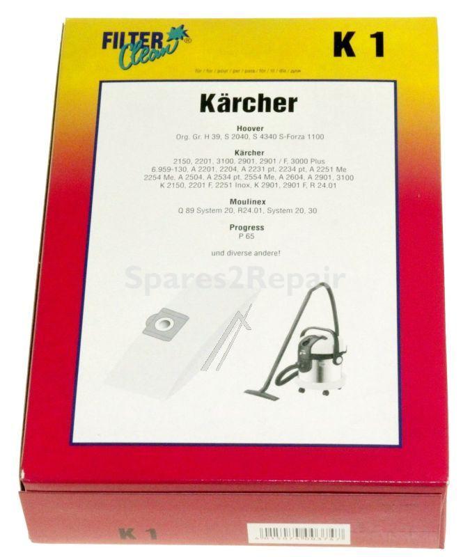 Filterclean Vacuum Cleaner Bags - K1 000165-k Paper Dust Bags X 3