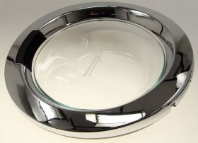 Washing Machine Window - 43012322 Door Complete + Hinge [Candy Hoover]