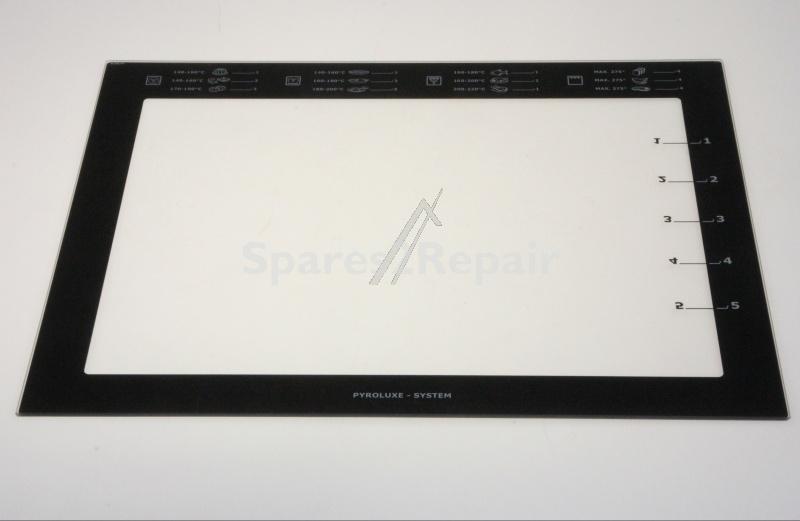 Oven inner Door Glass - 5612850098 Glass Silkscreened 504x392mm [Electrolux Aeg]