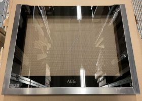 Oven outer Door - 140037378027 Front Glass inox aeg 594x470mm [Electrolux Aeg]