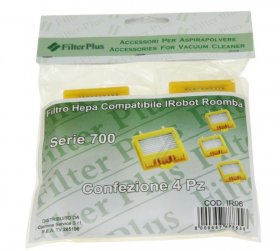 Filter Plus Vacuum Cleaner Filter - Set 4 Hepa Filters For Roomba Serie 700