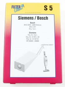 Filterclean Vacuum Cleaner Bags - S5 000045-k Dust Bags X8 + 1 Filter