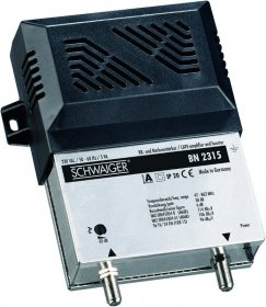 Schwaiger Indoor Amplifier - NachverstÄrker: 30 Db, Schwarz-silber