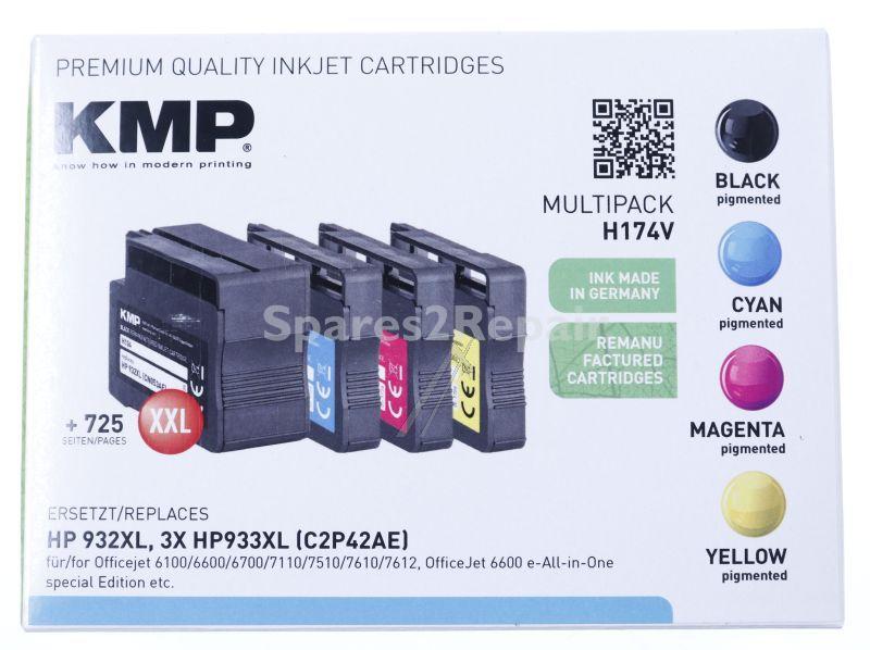 Kmp Cartridge - 1725 4005 H174 Ink Cartridge Multipack Bcmy
