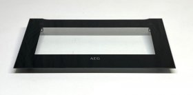 Oven outer Door - 140063857019 Front Glass Black Aeg 595 5x33 [Electrolux Aeg]