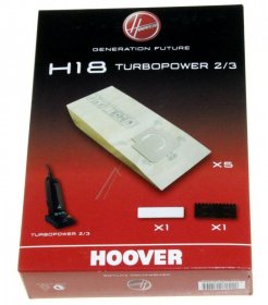 Vacuum Cleaner Bags - H18 Turbopower 09173709 Pc H18 Bags [Candy Hoover]