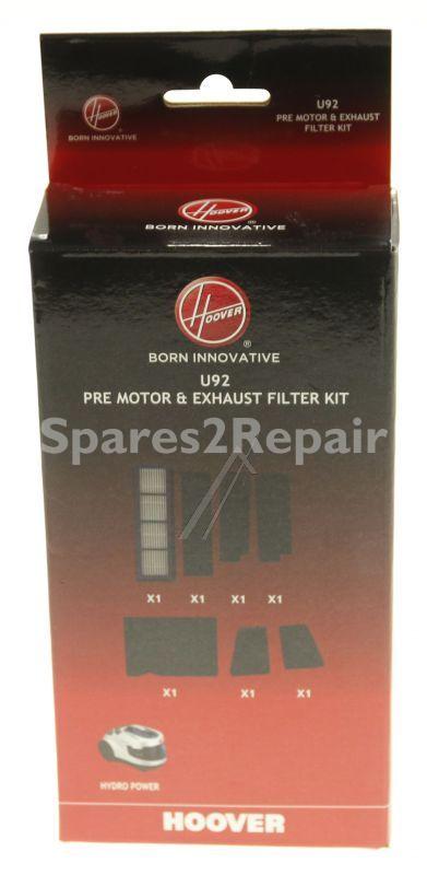 Vacuum Cleaner Filter - U92 35602022 U92-filter Kit Hydro Pwr [Candy Hoover]