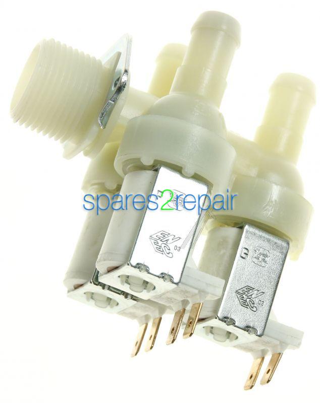 Compatible 3 way Solenoid Valve - Elektroventil 3-fach 90° Dm=15mm Braun Alternativ Fur Miele 00089312