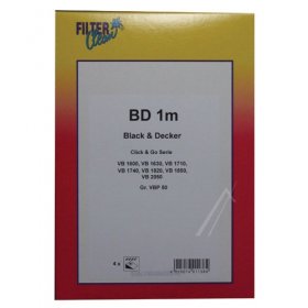 Filterclean Vacuum Cleaner Bags - Bd1m 000762-k Micromax Dust Bags X 4