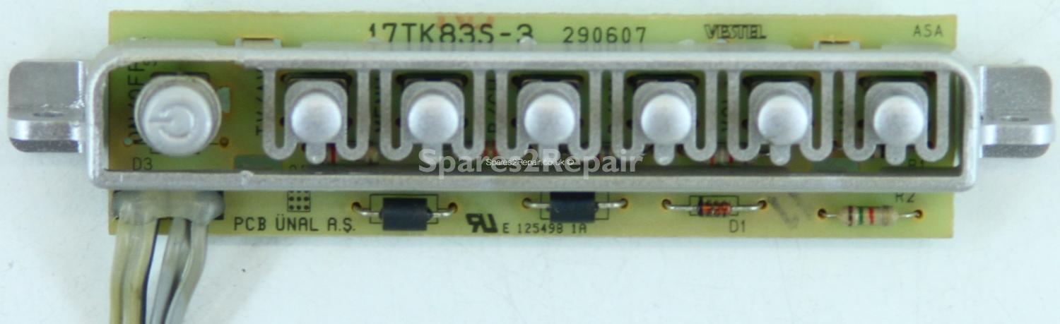 Acoustic Solutions LCD37761HDF - Buttons - 17TK83S-3 - 290607
