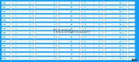 LED Backlight Array Hisense H65N5300 H65N5300UK 65" HD650K3U51-TA SVH650A58 14pcs