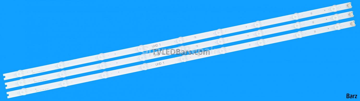 Barz LED Backlight Array LG AGF79046901 43" V16 ART3 2563 6916L-2563A LC430DGG-FJM1 FJM2 3pcs