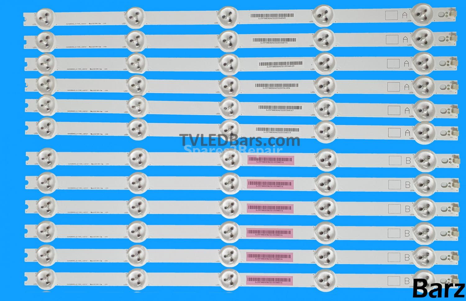 Panasonic LED Backlight Array Panasonic TX-L39B6B TX-L39B6E 39" T390HVN02.1 2.2 2.3 SVA390A03 A B 12pcs