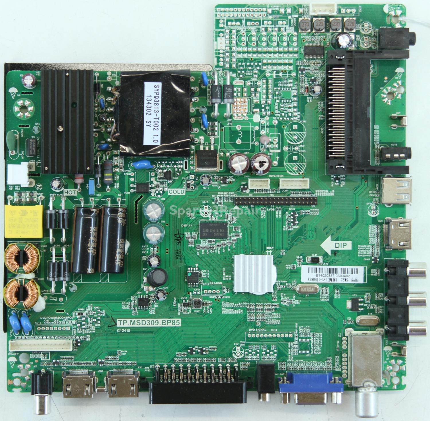 Blaupunkt BLA-39/210I-GB-5B-FHCUP-UK - Main Board - B14020837 - TP.MSD309.BP85 - 4502058