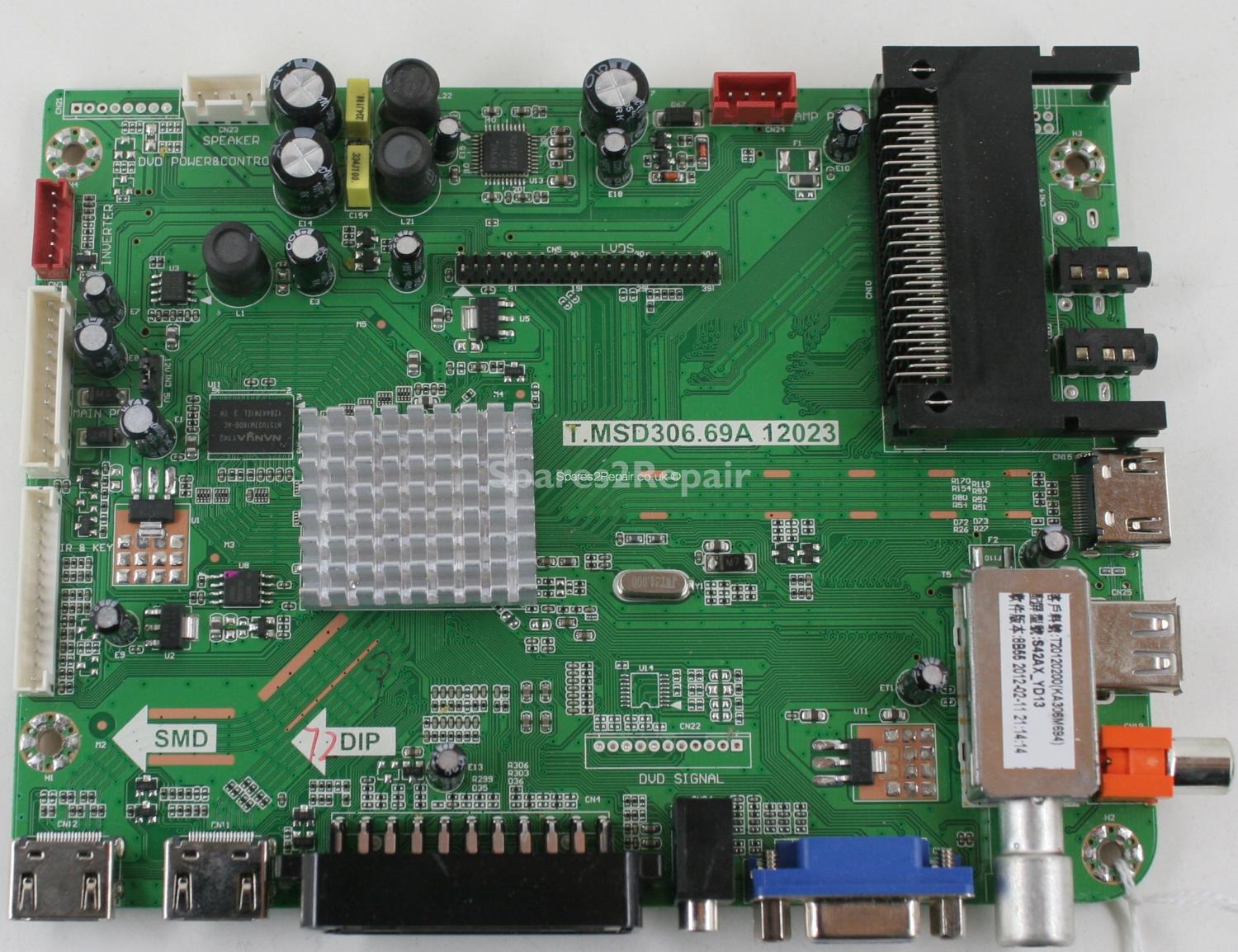 Bush BPDP42HD3 - Main AV - T.MSD306.69A 12023 - LC420EUN-SEM1