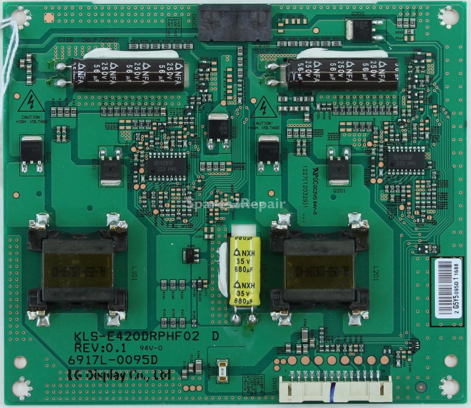 Bush DLED42911FHD3D - LED Driver Board - KLS-E420DRPHF02 D - REV:0.1 - 6917L-0095D