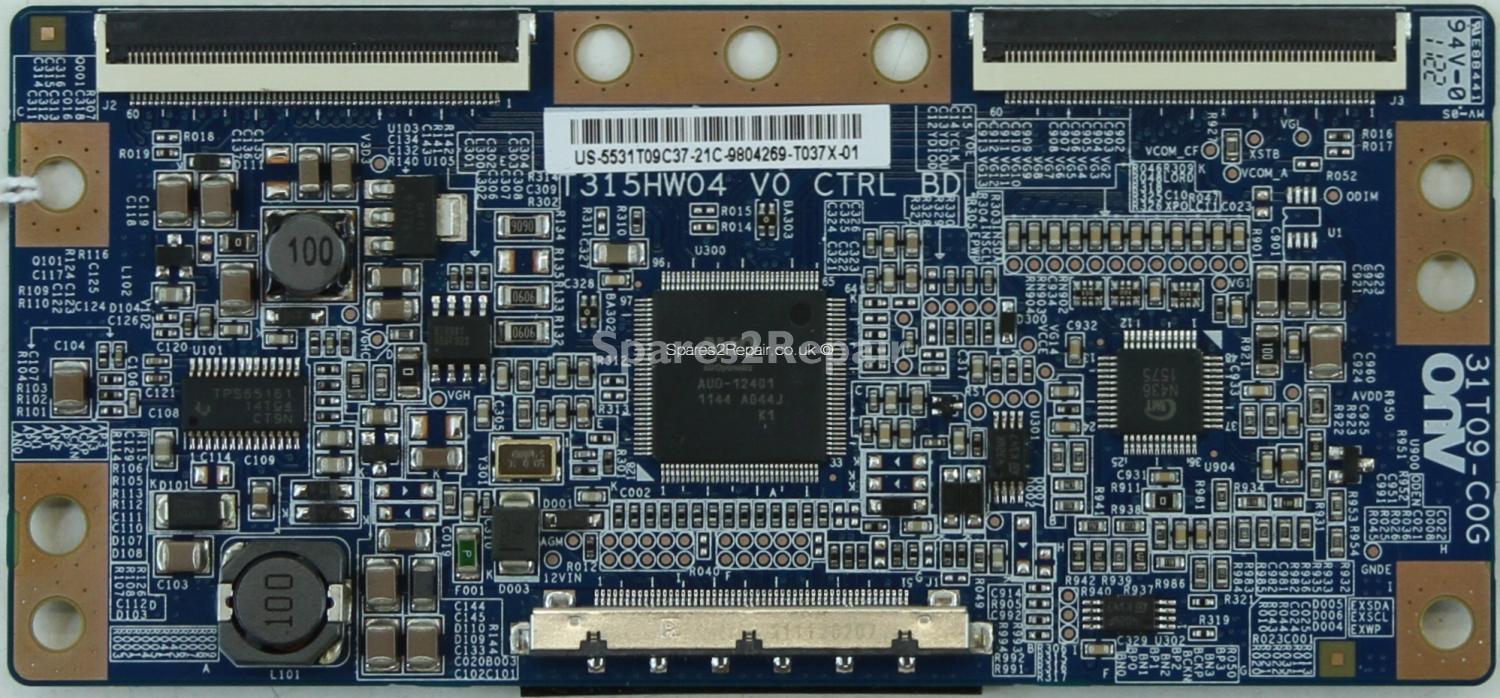 Bush LCD32F1080P - T-Con - T315HW04 V0 CTRL BD - 55.31T09.C37 - 31T09-C0G
