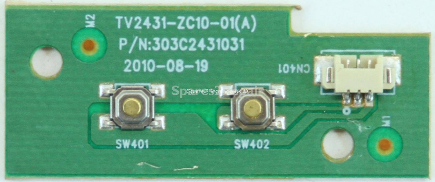 Bush LYF24M4 - Buttons - TV2431-ZC10-01(A) - 303C2431031