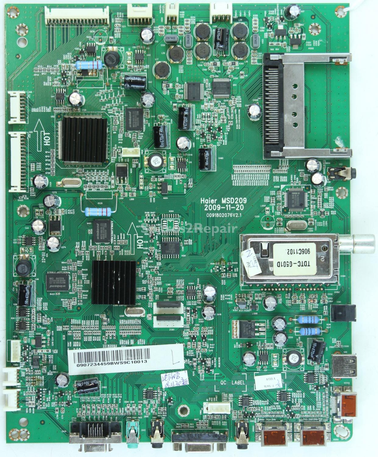 Bush LED40T3 - Main AV - MSD209 - 0091802076V2.1