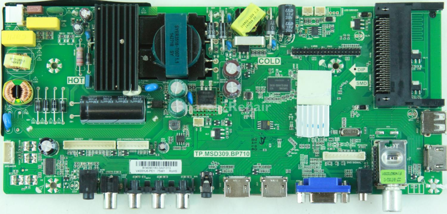 Bush 40/233FDVD - Main Board - TP.MSD309.BP710 - 4502239-3 - B14090180 - V400HJ6-PE1