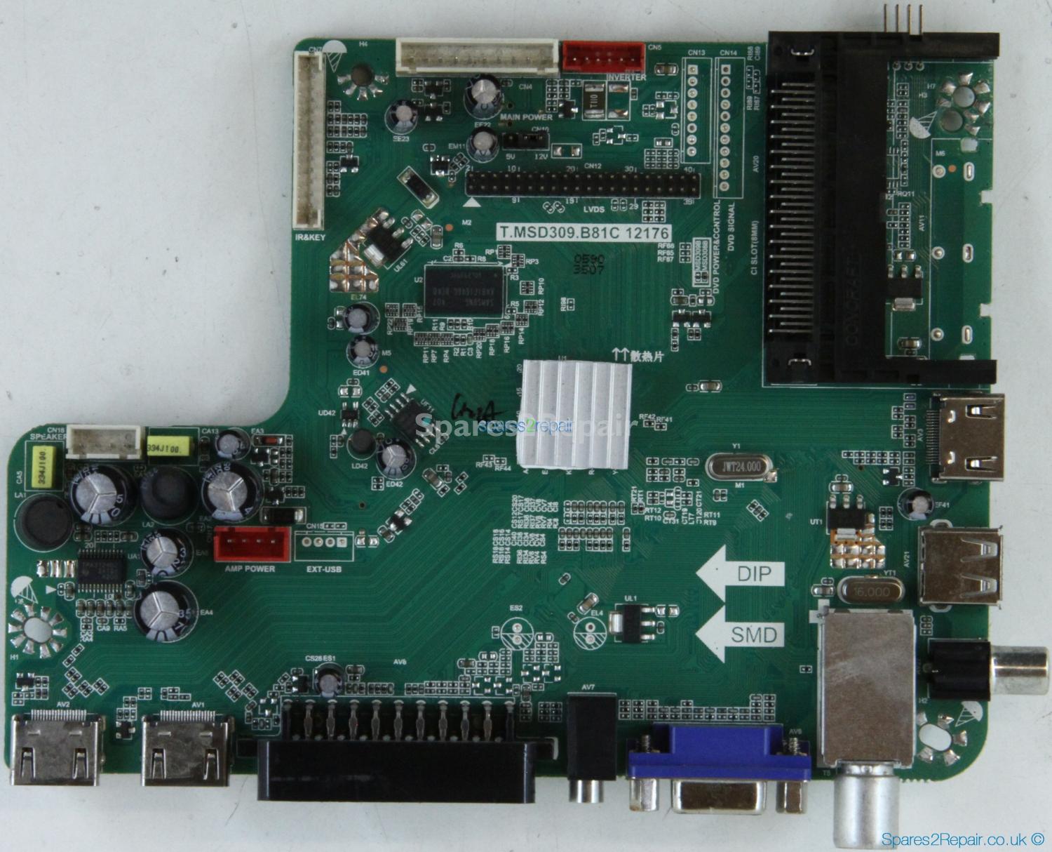 Bush 144/5114D - Main AV - T.MSD309.B81C 12176 - 4502054 - B14020590 - V500HJ1-LE8
