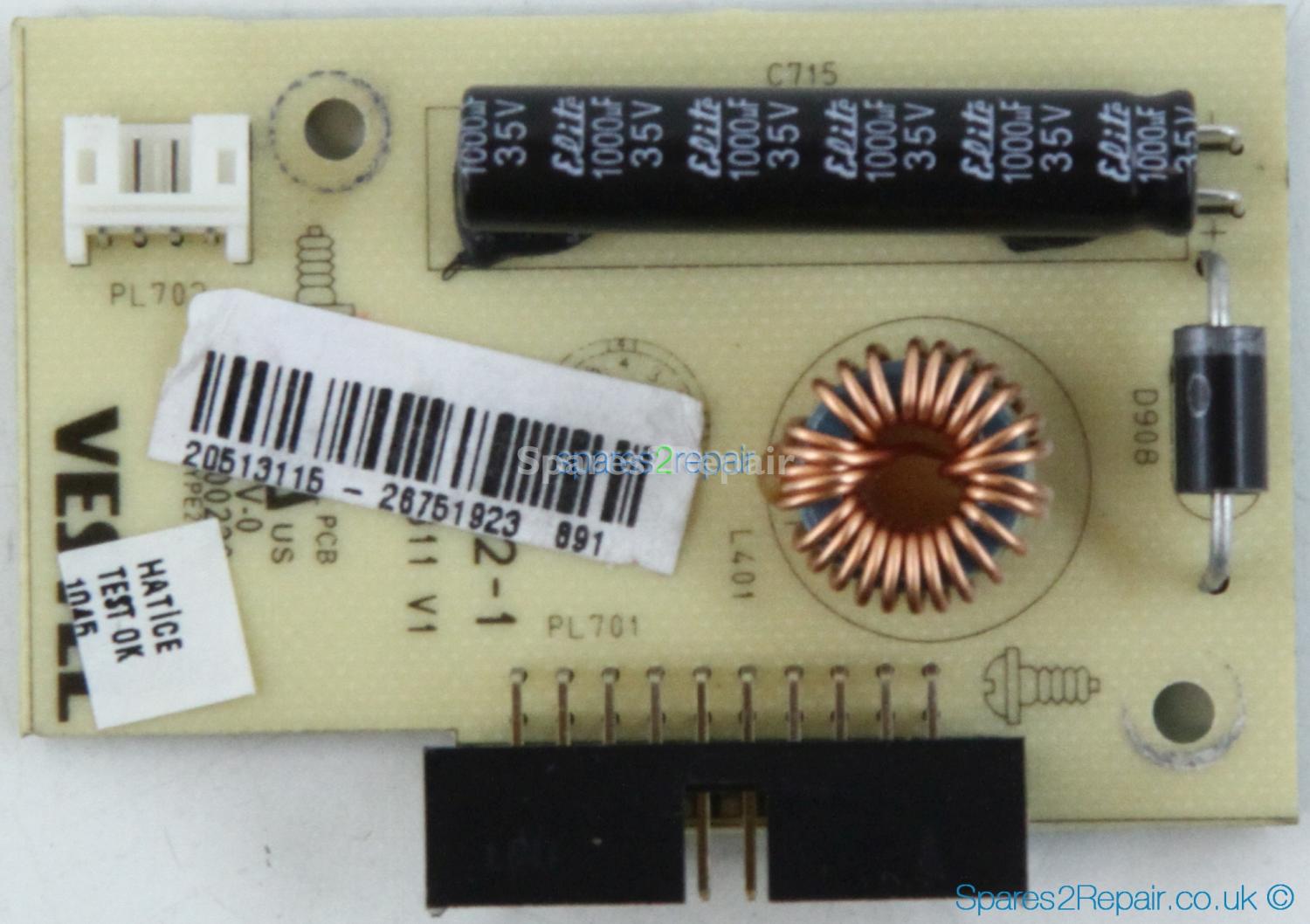 Bush LED19916DVDHD - LED Driver Board - 20513115 - 17DB32-1 - 010811 V1