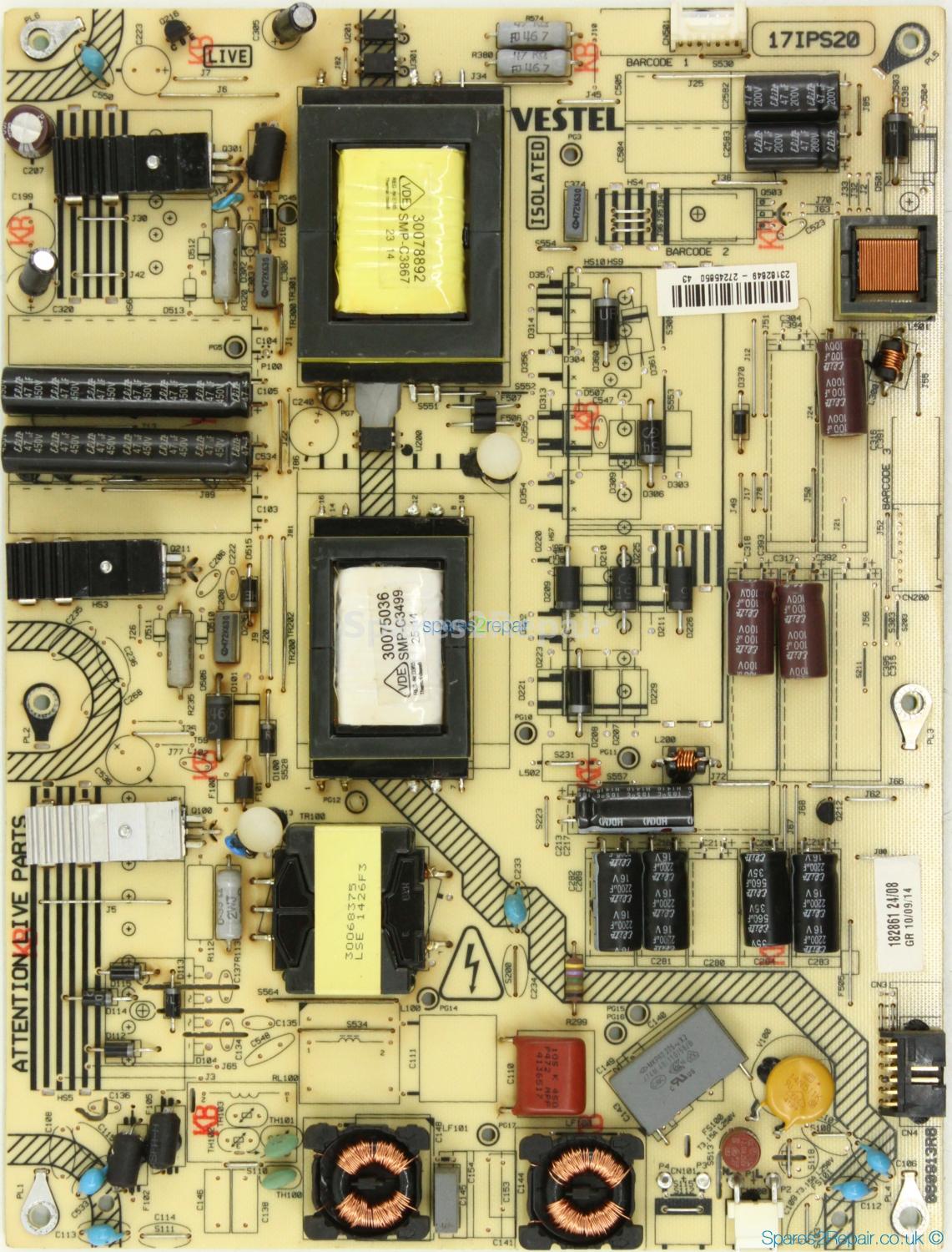 Bush ELED55240FHDCNTD - PSU - 23182849 - 17IPS20 - 060913 R6