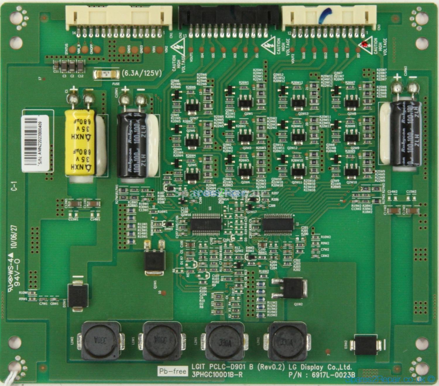 Bush LED32916HD50HZ - LED Driver Board - 6917L-0023B - Rev0.2 - PCLC-D901 B - 3PHGC10001B-R