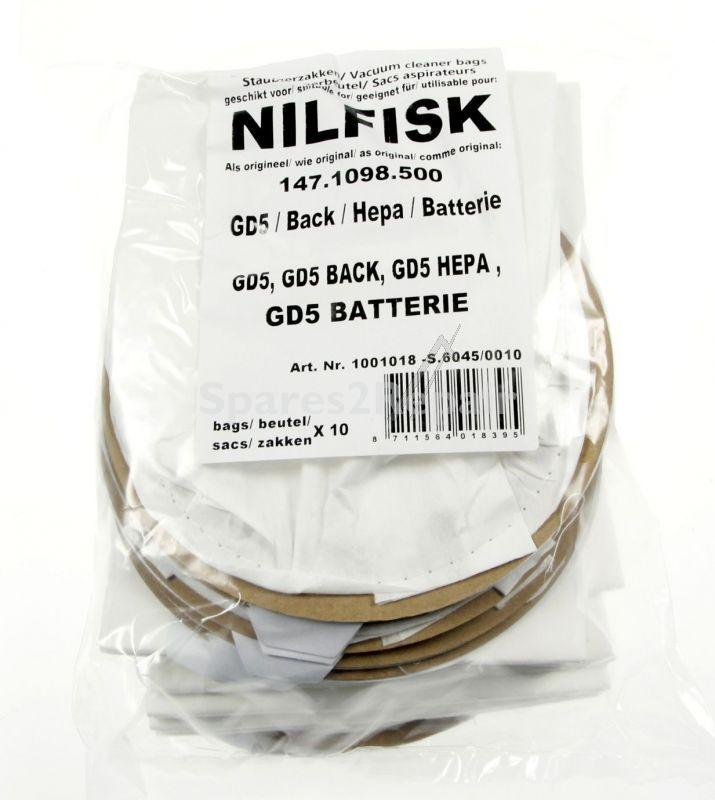 Compatible Vacuum Cleaner Bags - Dust Bags X10 For Nilfisk