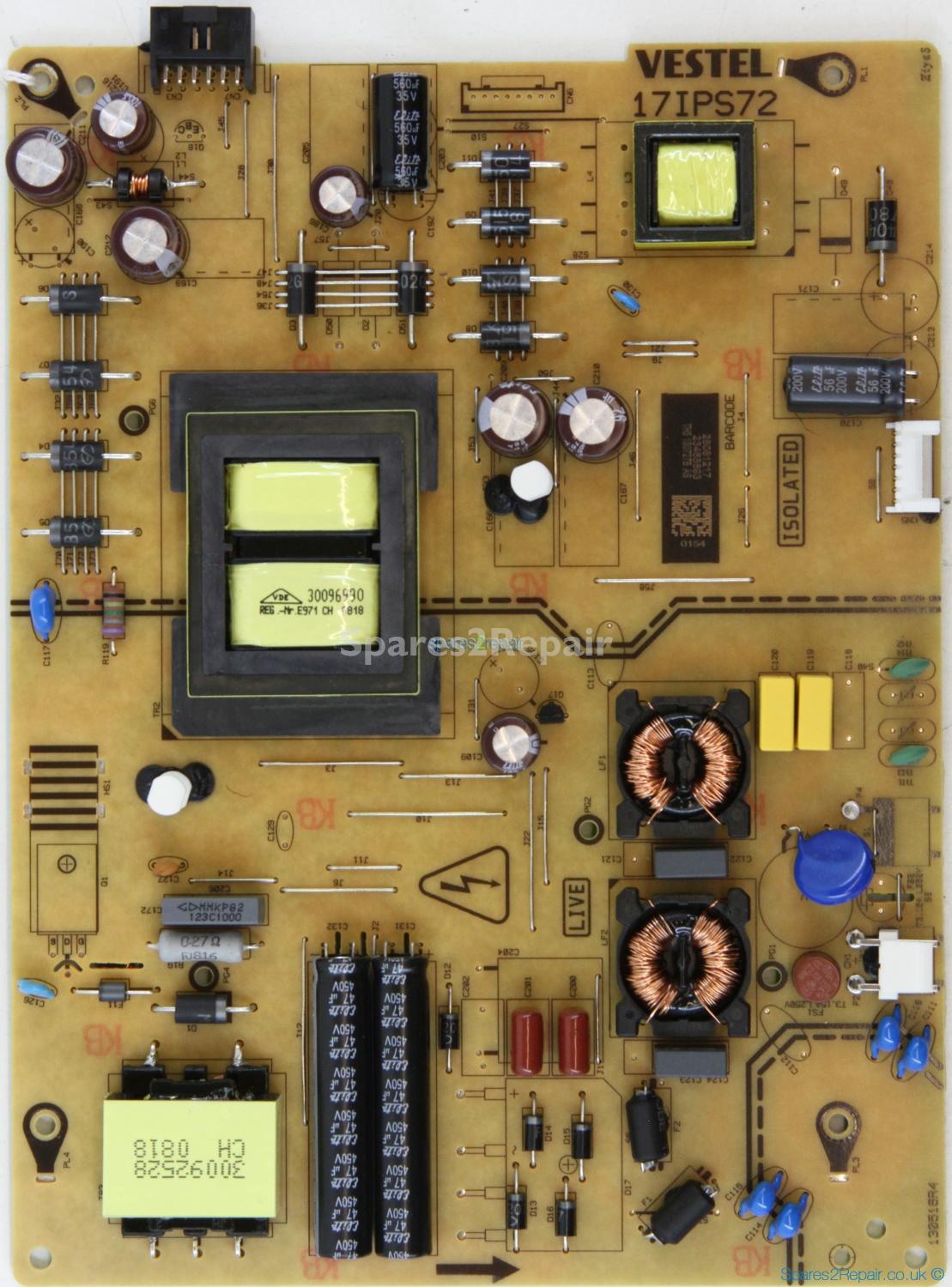 Hitachi 50HK25T74U - Power Supply - 23465693 - 17IPS72 - 130516R4