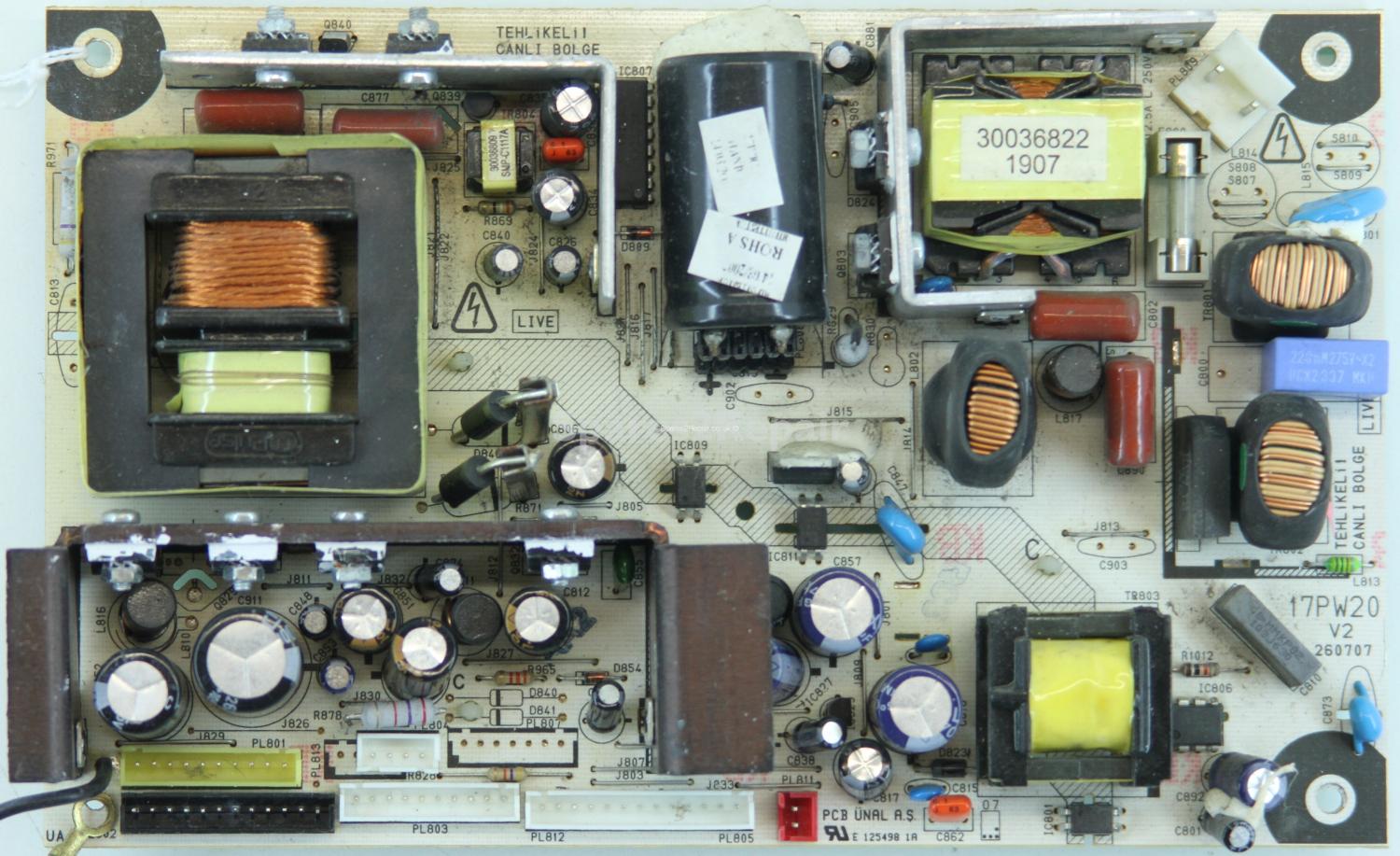 Hitachi 32LD8D20UA - PSU - 17PW20 V1 - 010507 - 20289983