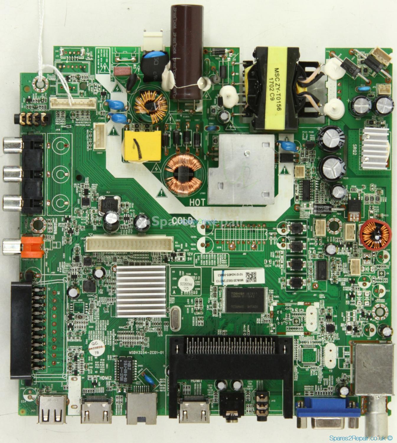 JVC LT-32C461 - Main Board - M08/2010027267/13 - MSDV3254-ZC01-01