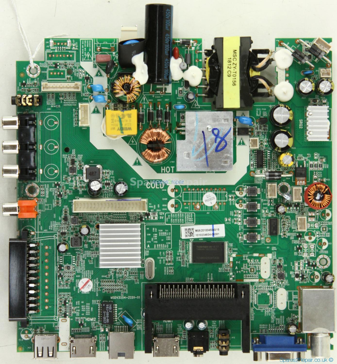 JVC LT-32C461 - Main Board - M08/2010045040/15 - MSDV3254-ZC01-01
