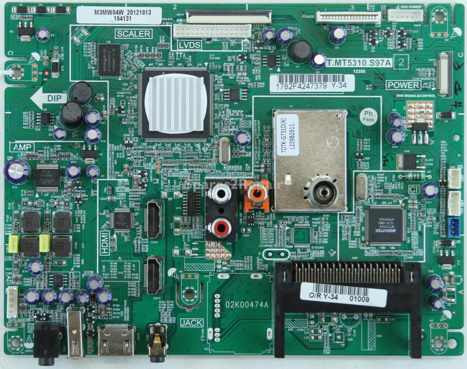 JVC LT-29DG43J - AV - 02K00474A - V390HJ1-P01 - T.MT5310.S97A 2