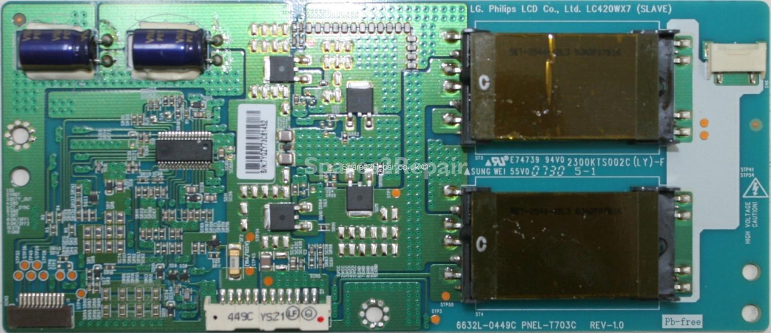 JVC LT-42EX17 - Inverter - 6632L-0449C - PNEL-T703C - REV-1.0 - 2300KTS002C (LY)-F - LC420WX7 (SLAVE)