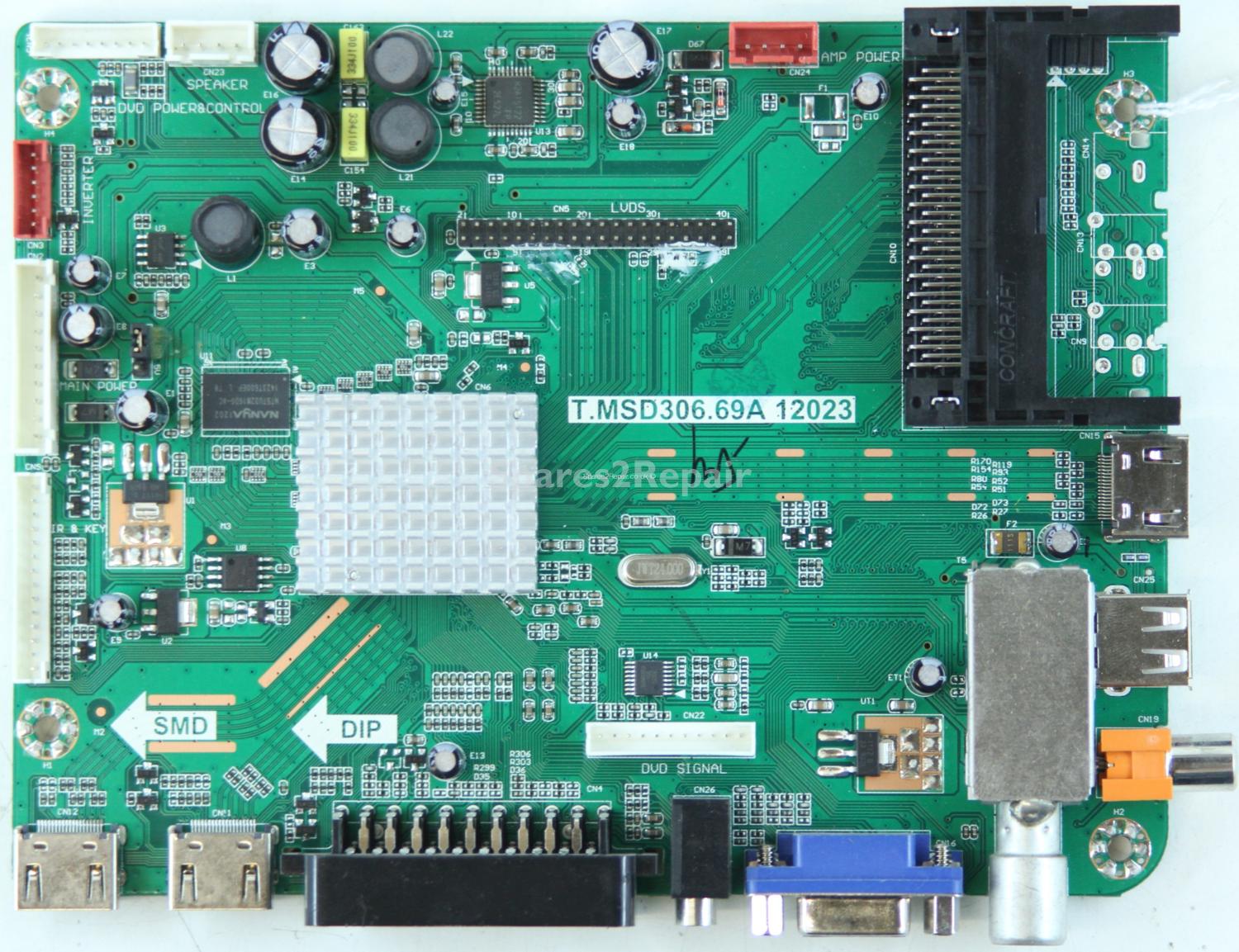 Logik L32HED12 - Main AV - T.MSD306.69A 12023 - 890-M01-00E2 - A12081853 - T320B6-P01-L11