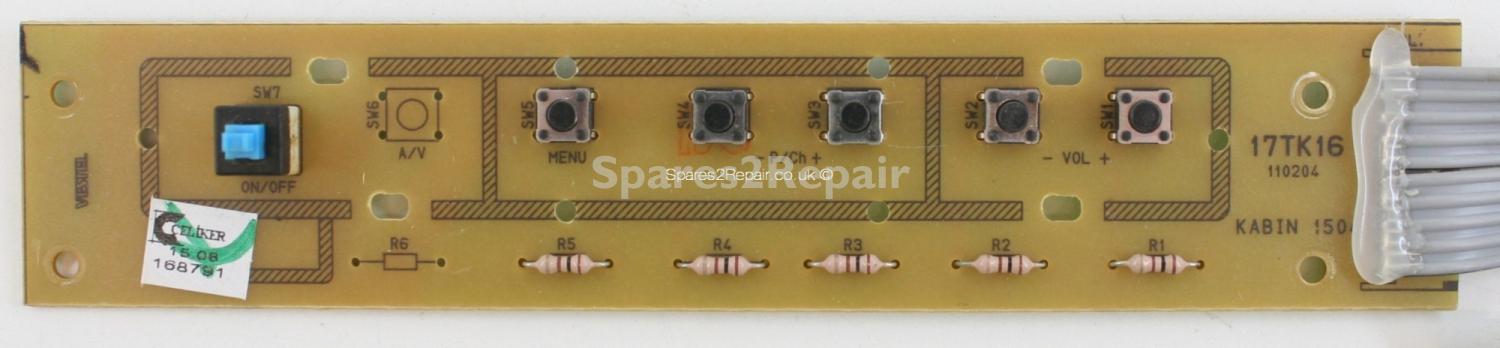 Mikomi 15LCD250 - Buttons - 17TK16 - 110204